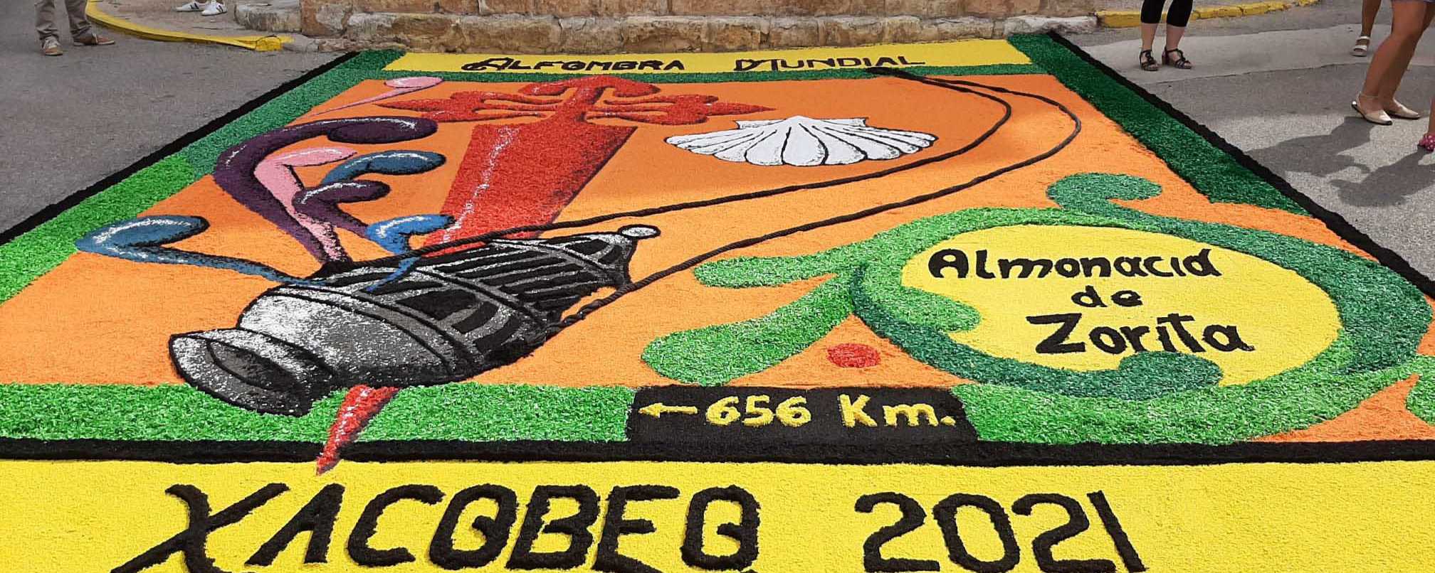 Almonacid de Zorita ha formado parte de la iniciativa de alfombra mundial jacobea en el dÃ­a de Santiago