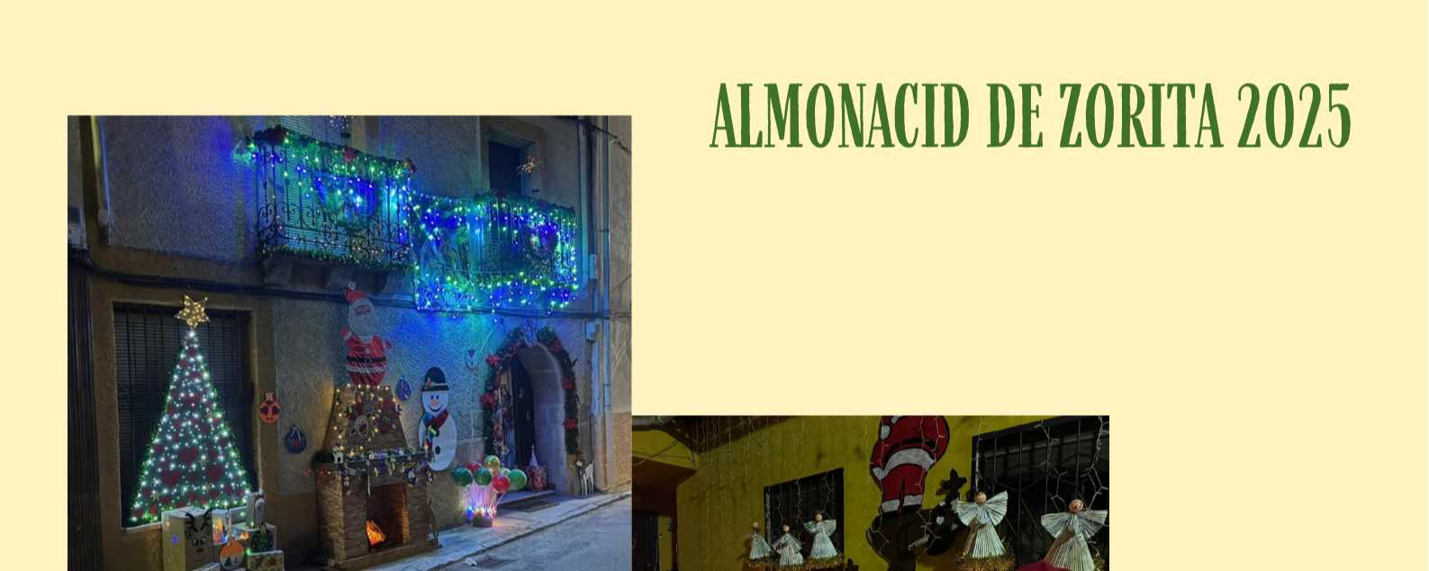 Dos concursos navideños llenarán de luz y tradición Almonacid de Zorita estas fiestas